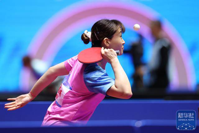 全运会|孙颖莎亮相乒乓球女单比赛