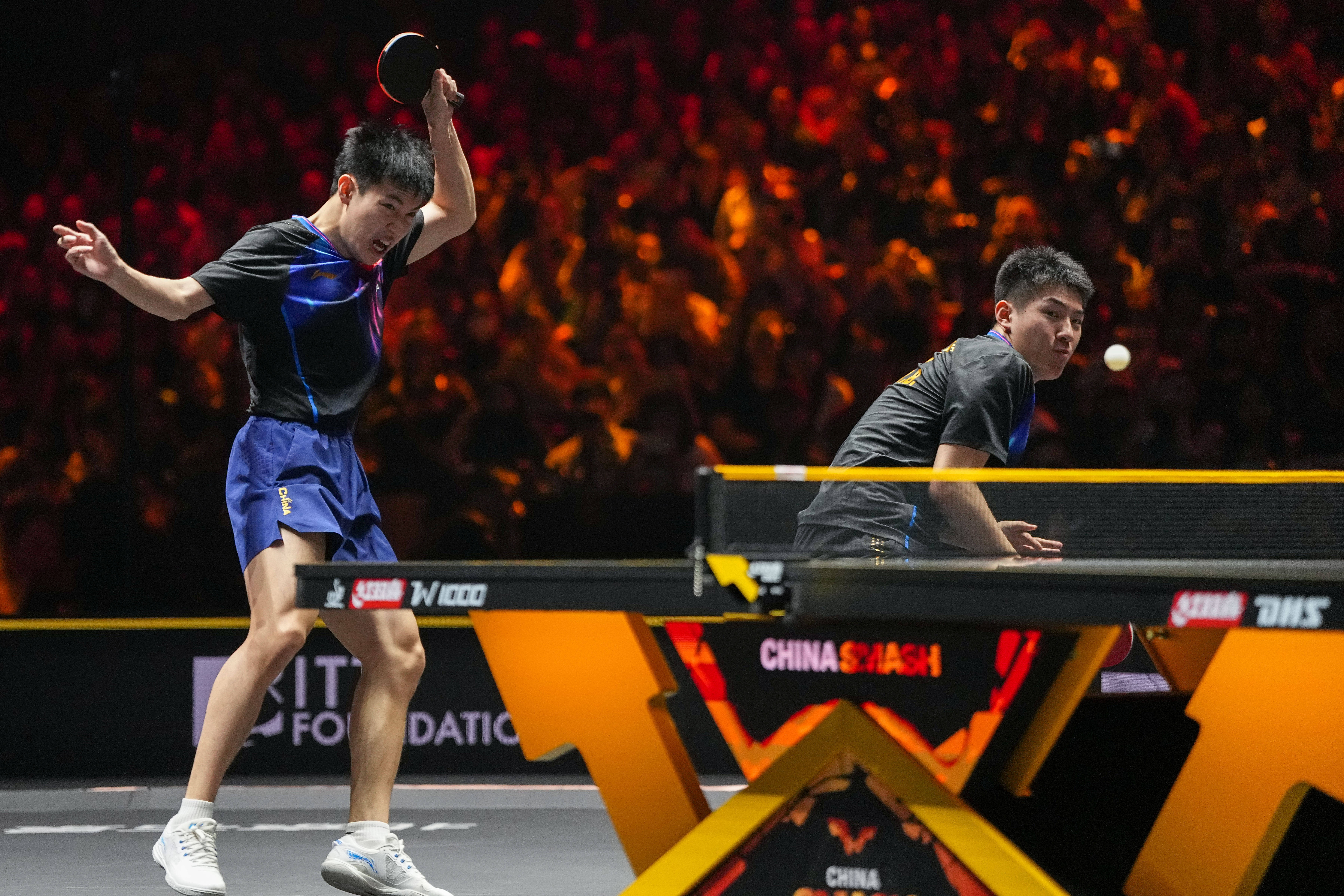 （体育）乒乓球——WTT中国大满贯赛：王楚钦/林诗栋晋级男双决赛