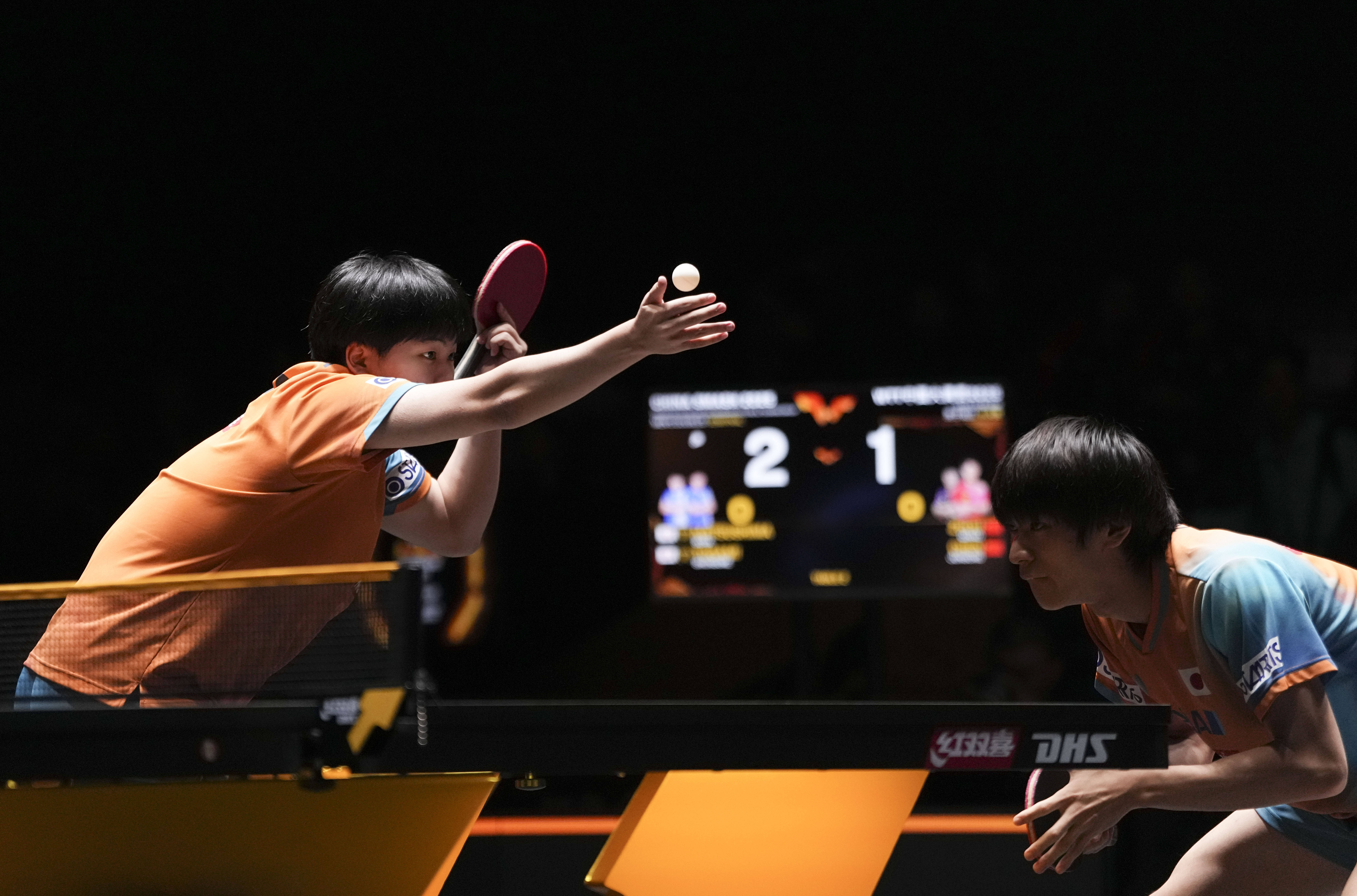 （体育）乒乓球——WTT中国大满贯赛：周启豪/陈俊菘晋级男双决赛